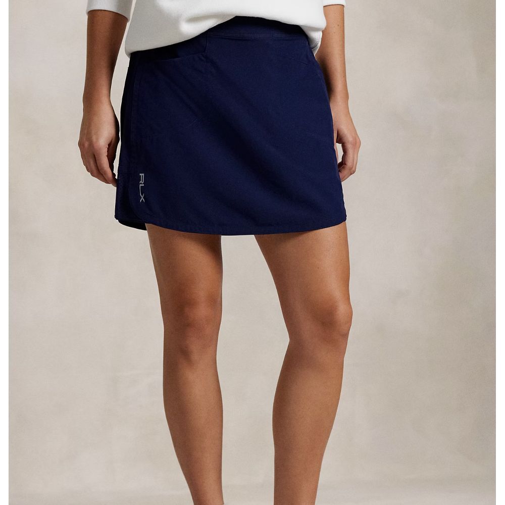 Ralph Lauren RLX Perforated Skort Women L NWT‎ $128 Lined 4-way Stretch Skirt